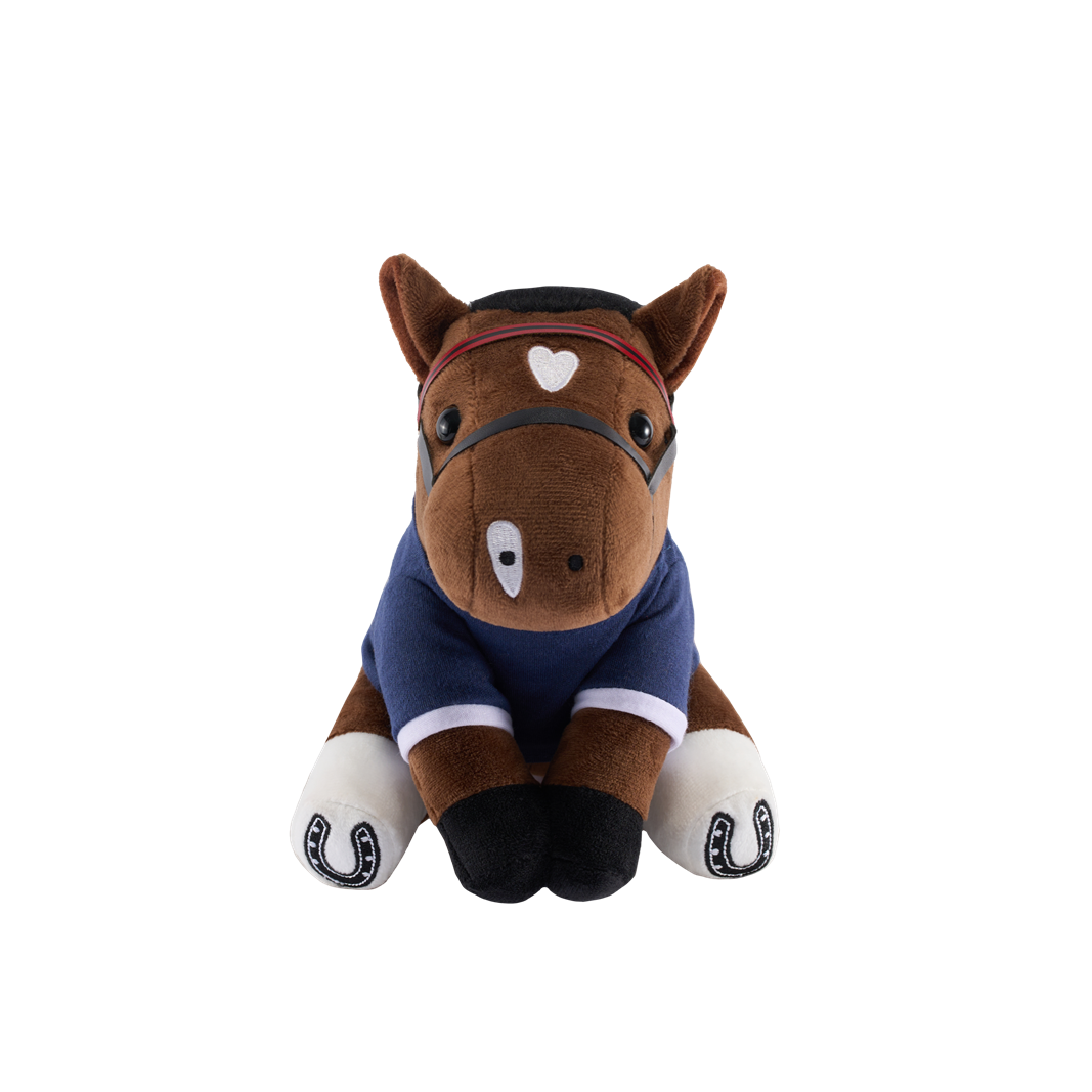 Gift at Races. The Pony Sitting Plush - Golden Sixty