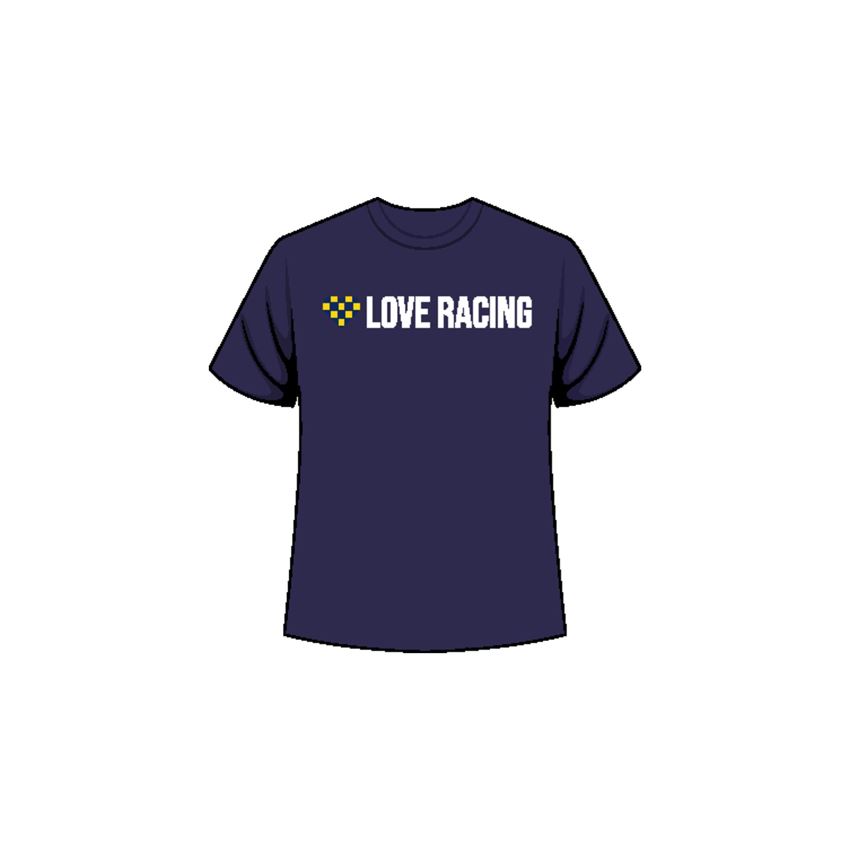 Picture of Love Racing Tee - Horizontal Logo (navy)