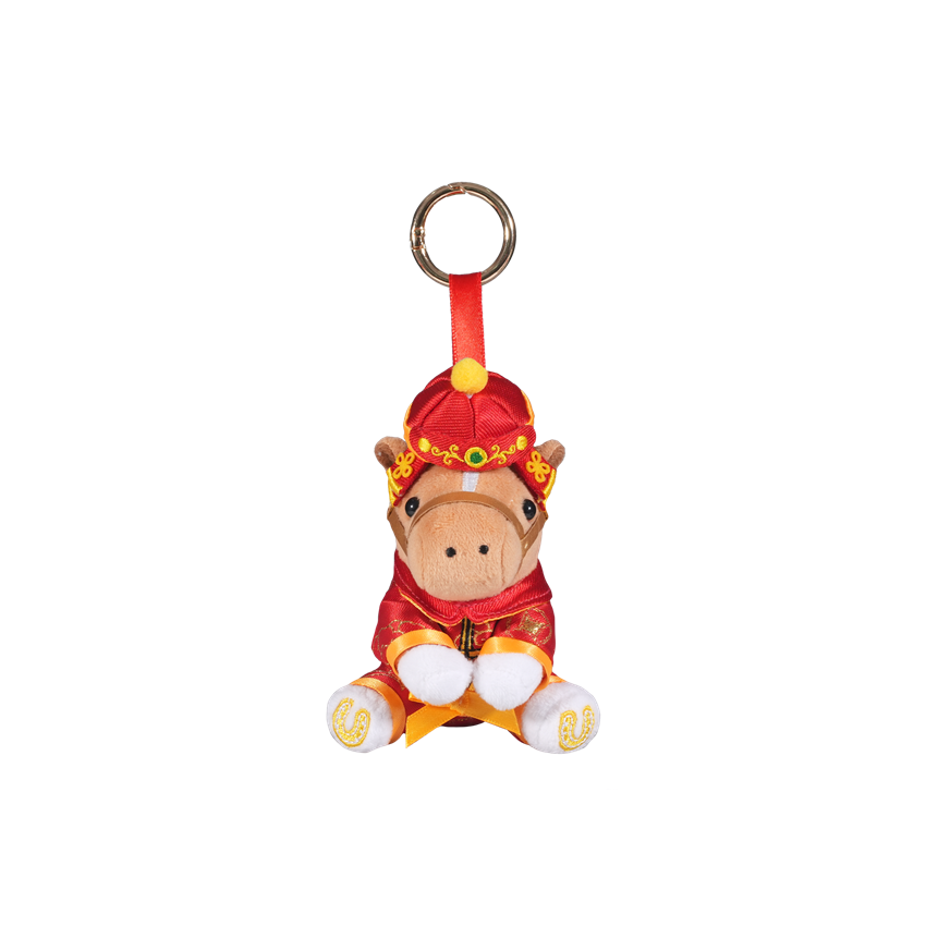 Picture of [Pre-order] "Lucky New Year Pony" Mini Sitting Horse Plush Keychain (Brown)