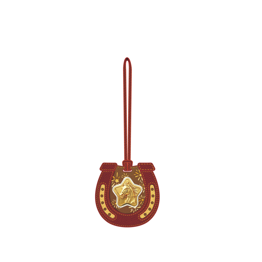 Picture of 2026 National Day Raceday - 999.9 Gold Craftsmanship Gold Coin Bag Charm (approx. 0.3g)